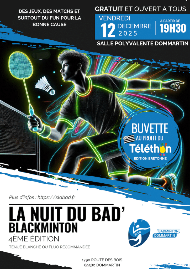 Nuit du bad&rsquo; – Blackminton – 4ème édition !