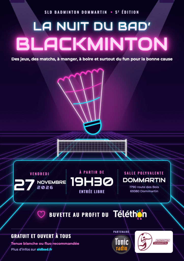 La Nuit du Bad&rsquo; – Blackminton revient pour la 5ème édition